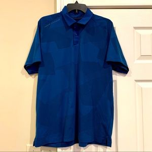 UNDER ARMOUR Men’s Blue Collared Golf Shirt!